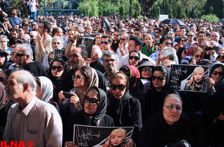 مراسم تشییع سیمین بهبهانی