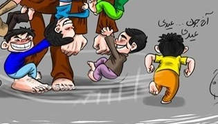 کاریکاتور؛ اگر دخل و خرجم برابر بدی … 2014-02-08_163207