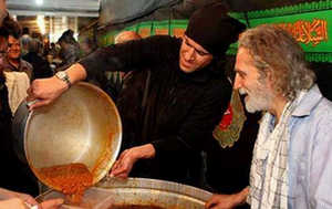 عکس/ کریمی و علی آبادی در مراسم ظهر عاشورا علی کریمی