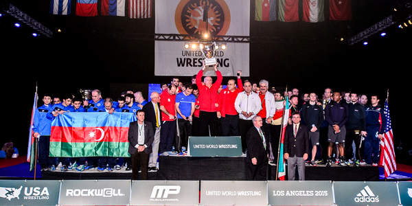 تصاویر اهدا جوایز «جام جهانی کشتی آزاد ۲۰۱۵ آمریکا» Freestyle World Cup 2015 Los Angeles