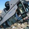 واژگونی اتوبوس اسکانیا زائران عراقی در همدان / ۱۱ کشته واژگونی اتوبوس اسکانیا زائران عراقی در همدان / ۱۱ کشته