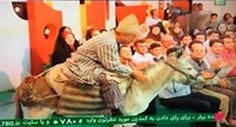 خر سواری علیرضا خمسه در «برنامه طنز خندوانه» علیرضا خمسه سوار بر خر در خندوانه