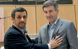 نشست رحیم مشایی با دولتمردان در بازکیاگوراب! اسفندیار رحیم مشایی