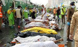 فیلم جدید دیگر از حادثه منا / انبوه کشته شدگان 2015-09-27_021137