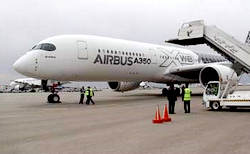 تصاویر فرود هواپیمای ایرباس A350 فرانسه در مهرآباد تصاویر فرود هواپیمای ایرباس A350 فرانسه در مهرآباد