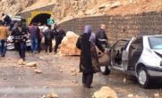 جاده هراز حادثه آفرید / ریزش سنگ و آسیب ۵ نفر جاده هراز حادثه آفرید / ریزش سنگ و آسیب ۵ نفر